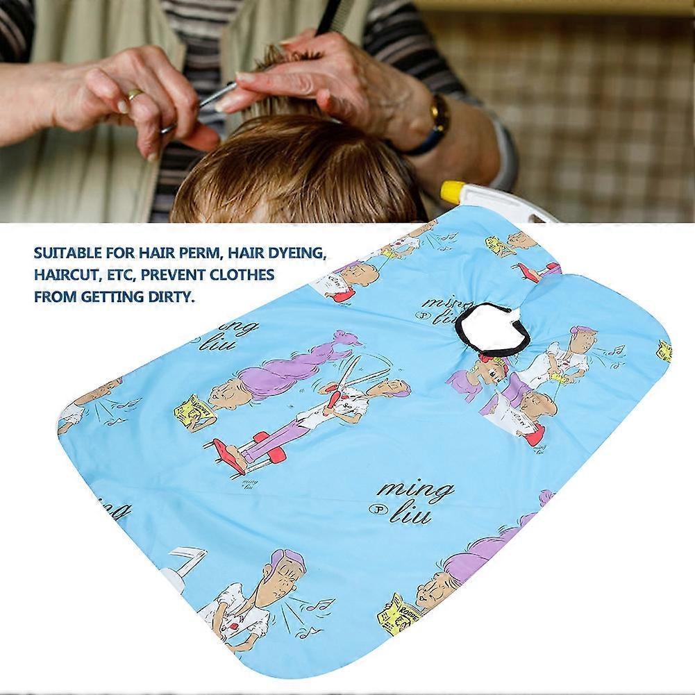 Children Cute Hairdressing Gown Cape Barber Shop Cartoon Hair Cutting Dyeing Apron