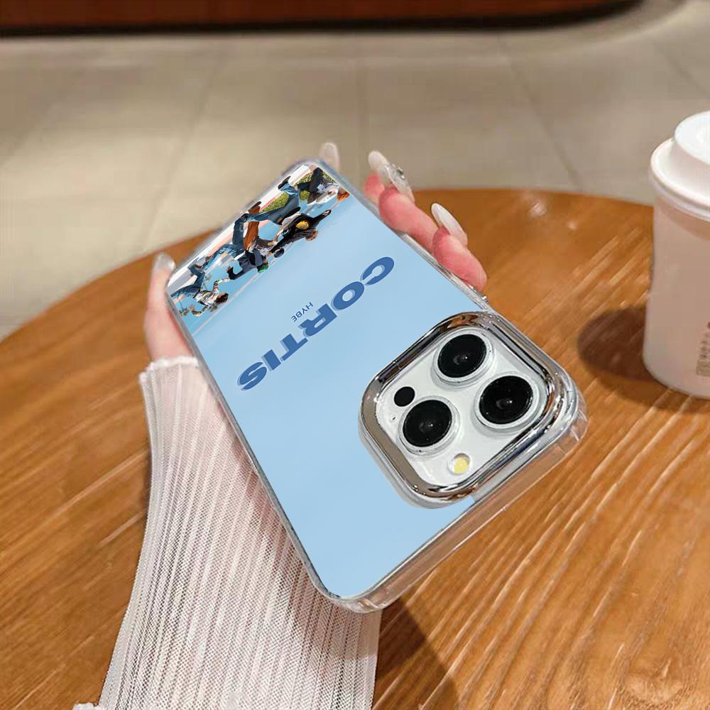 Kpop Musik C-CORTIS Handyhülle Für Iphone 17 16 15 14 13 12 11 Pro Max Xr Air Plus Silikonhülle Silber Harte Schale Abdeckung
