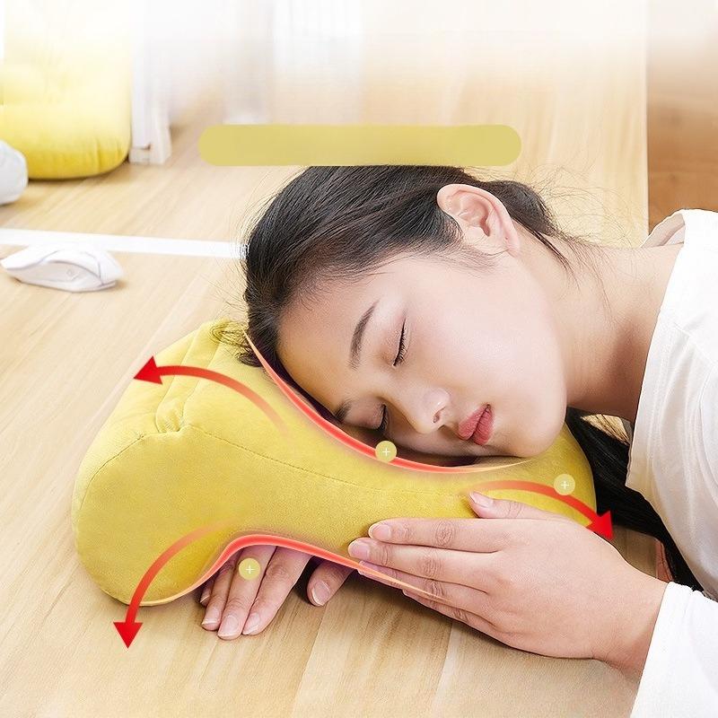 Cute Supportive Kids Nap Pillow Breathable Hollow PP Cotton For Student School Office Rest And Napping