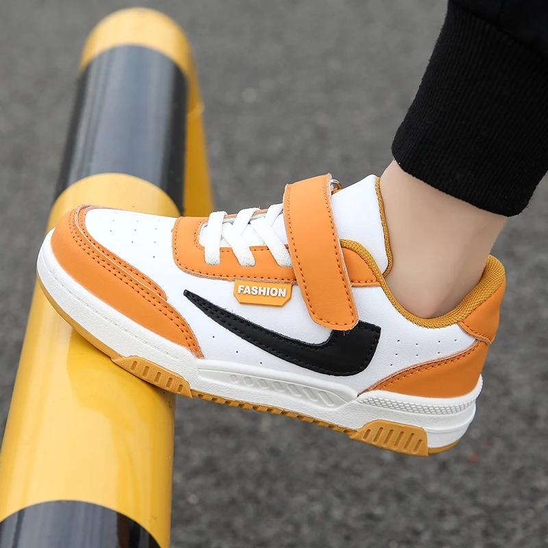 Spring and Summer Running Sneakers for Kids Non-slip Shoes for Boys Leather Kids Tennis Hugh Fashion Mesh Kids Shoes Sneakers