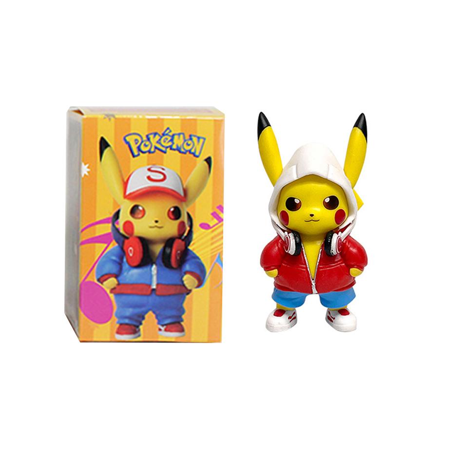 New Pocket Monsters Cartoon Movie Anime Character Pikachu Gengar Mewtwo Gurado Action Model Toy Blind Box Random Trendy Mystery Surprise Collectible