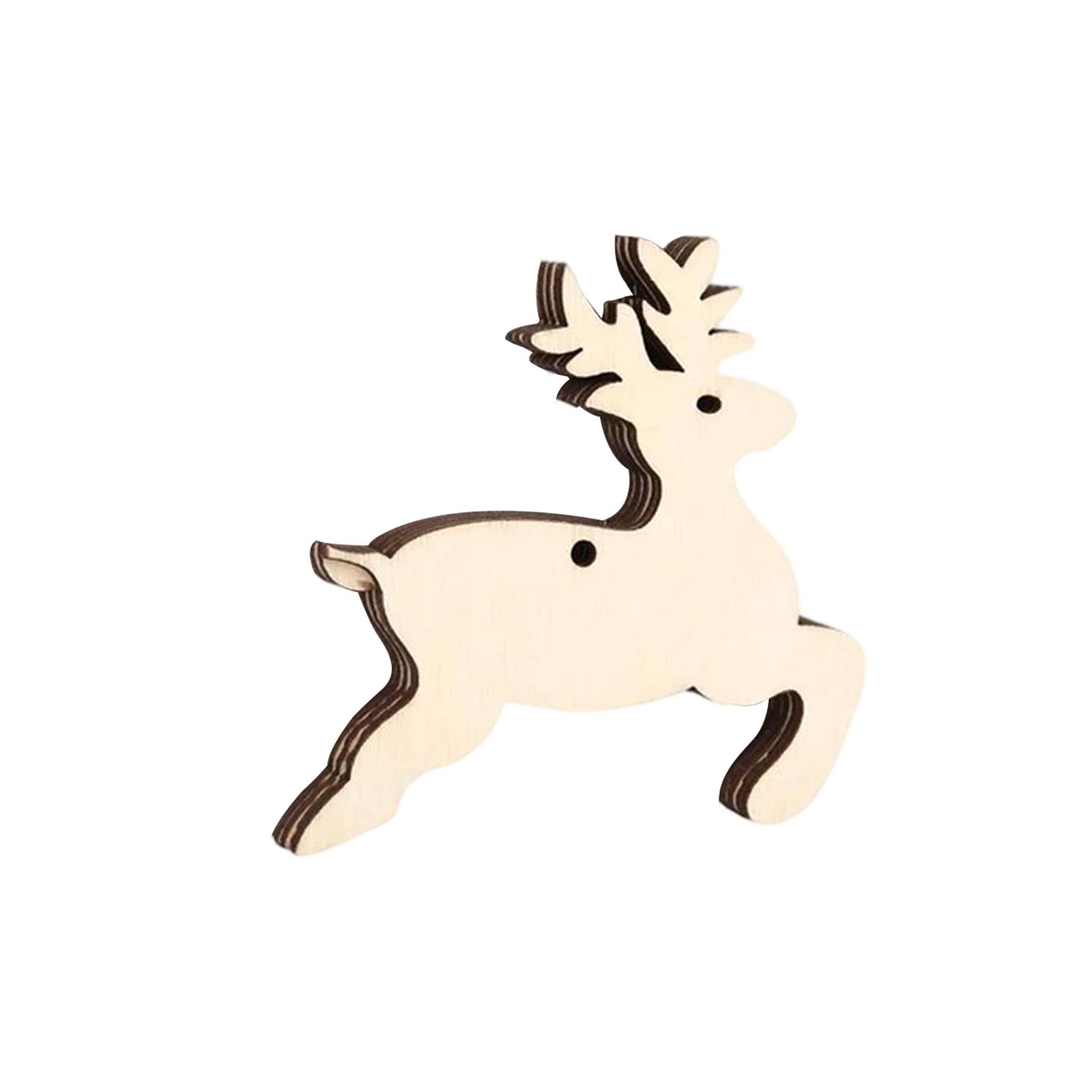 

Деревянные украшения – Набор из 10 шт. для украшения елки – Деревянные украшения с подвесными шнурами One Size