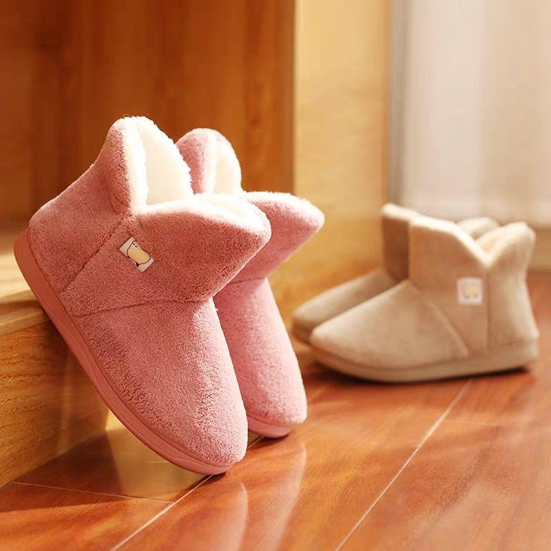Zimní bavlněné pantofle Ovčí kůže Dámské boty Přírodní kožešina Dámské Teplé Vnitřní Měkká Vlna Dámská Domácí Obuv