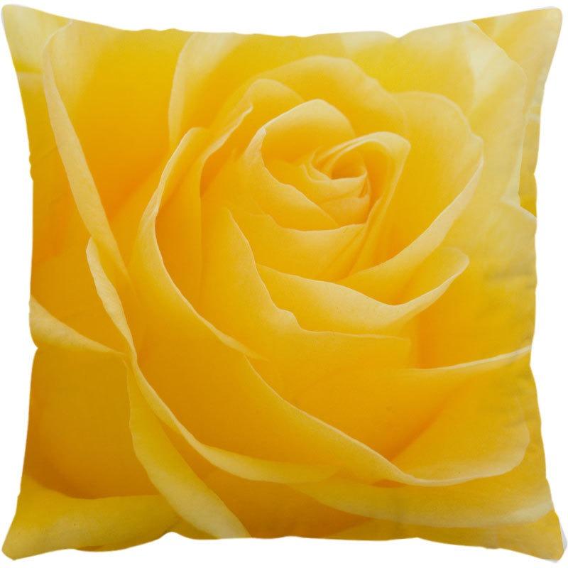 Luxury Home Decor Pillowcase Office Sofa Car Cushion Cover Rose Flower Print