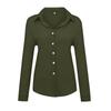 Women's Color Casual Loose Long,sleeved Linen Shirt