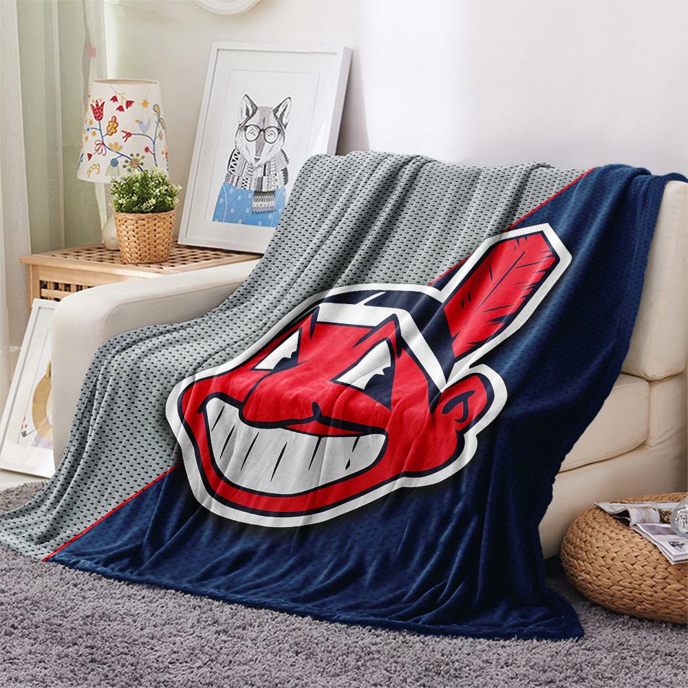 Cleveland Indians Flannel Blanket, High quality Comfortable for All Seasons, Home Decor, Warmth and Comfort