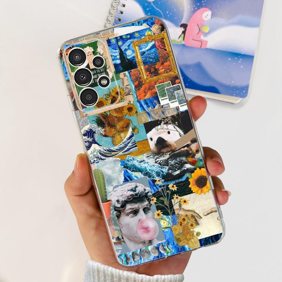 For Samsung Galaxy A52 A52S A72 A32 Phone Case Shockproof Cover For Samsung A32 5G Astronaut Silicone Soft Fundas Bumper Capas