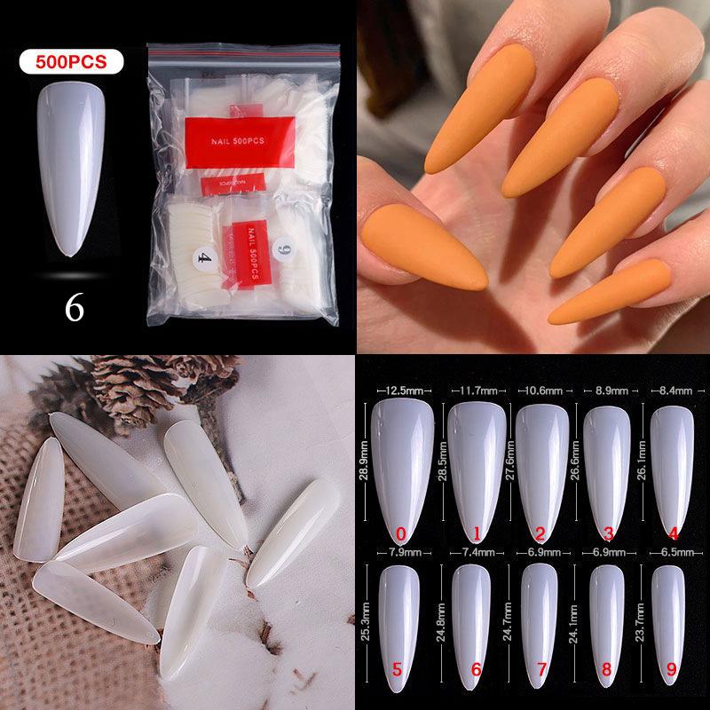 White Clear Acrylic Nail Nails Extension Full Half Cover Ballet Coffin French Nail 500pcs Fake Nail Kop Billigt Fri Frakt Arliga Recensioner Med Bilder Joom
