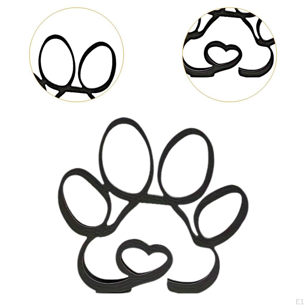 Metal Line Art Sculpture Drawing Statue Collectible Claw Figurine Desk Figure for