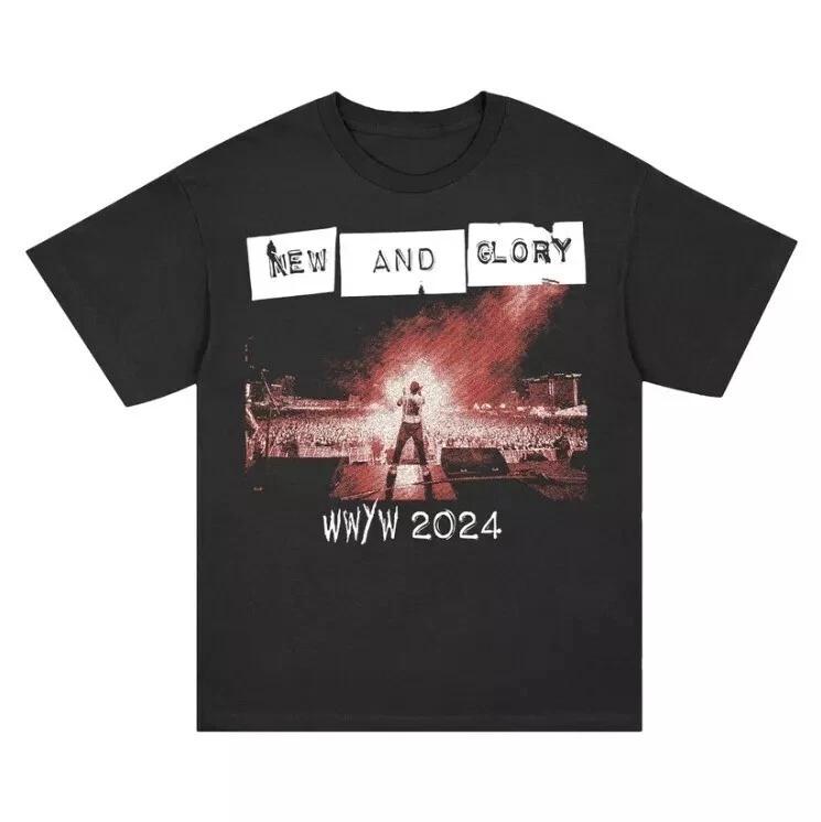 New And Glory When We Were Young 2024 Unisex Black T-Shirt XS
