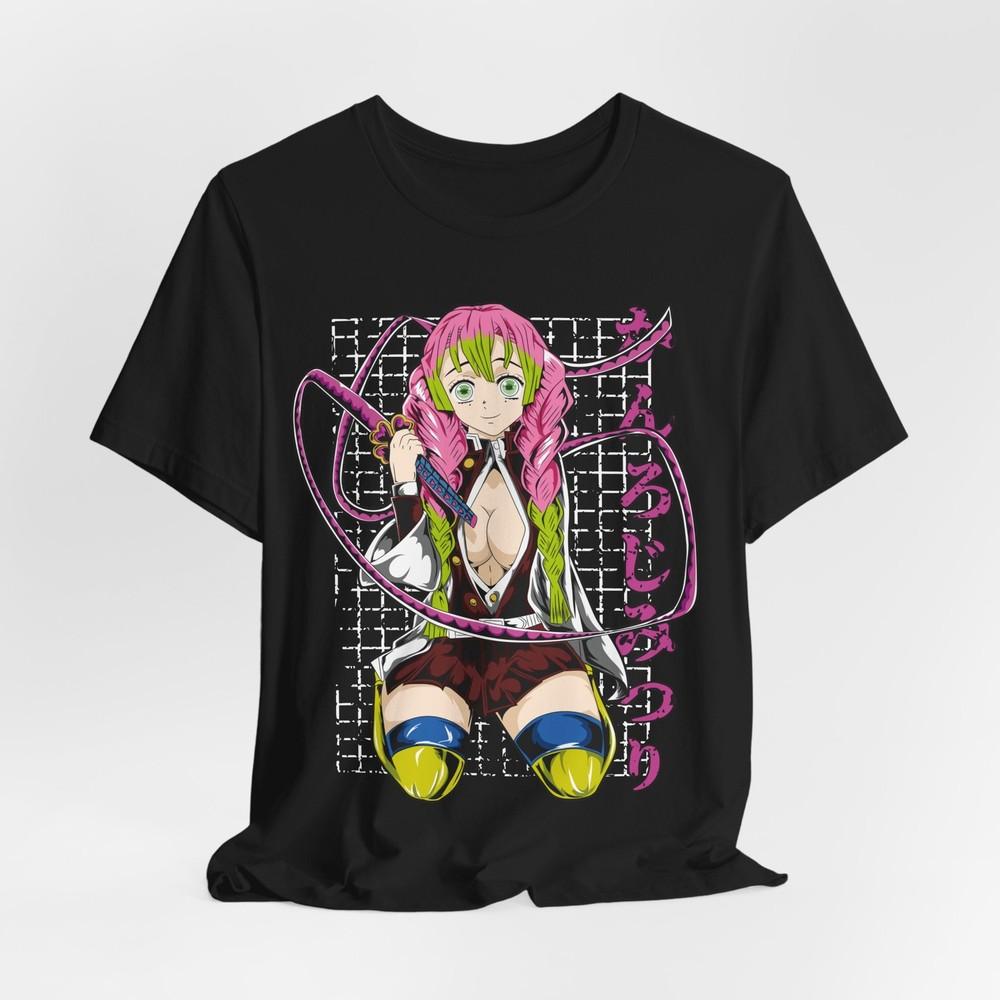Anime Mitsuri Graphic T-Shirt Tee Tops, Unisex T-Shirt, Japanese Anime T-Shirt Tee Tops, Manga Waifu