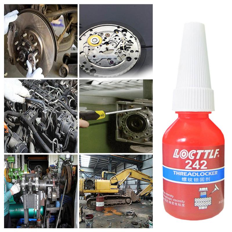 10ml Threadlocker 242 Screw Glue Thread Locking Agent Anaerobic Glue Anti-loose Medium Strength For M6-M20 Thread