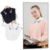 Lace Detachable Collar Rhinestones Shirt Collar False Shirt Collar  Halloween Decoration