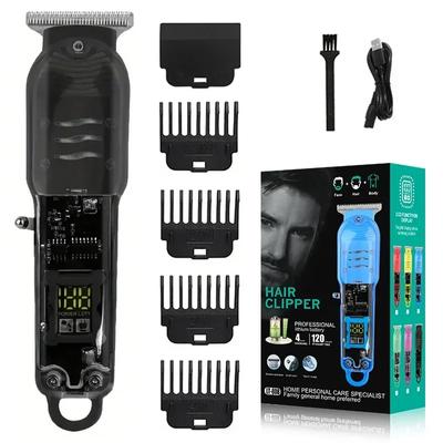 Machine à couper les cheveux Tondeuse à cheveux rechargeable Tondeuse professionnelle transparente Tondeuse électrique pour hommes Sans fil