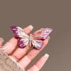 Vintage Gradual Change Enamel Butterfly Brooch Female Pearl Insect Corsage Design Sense Pin