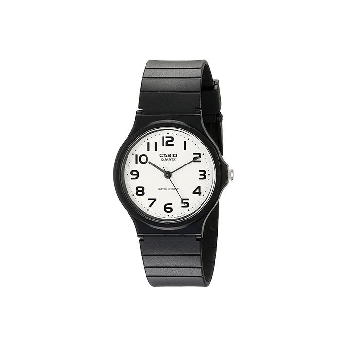 CASIO Women s YOUTH 36mm White Watch MQ-24-7B2 MQ-24-7B2 Black Strap