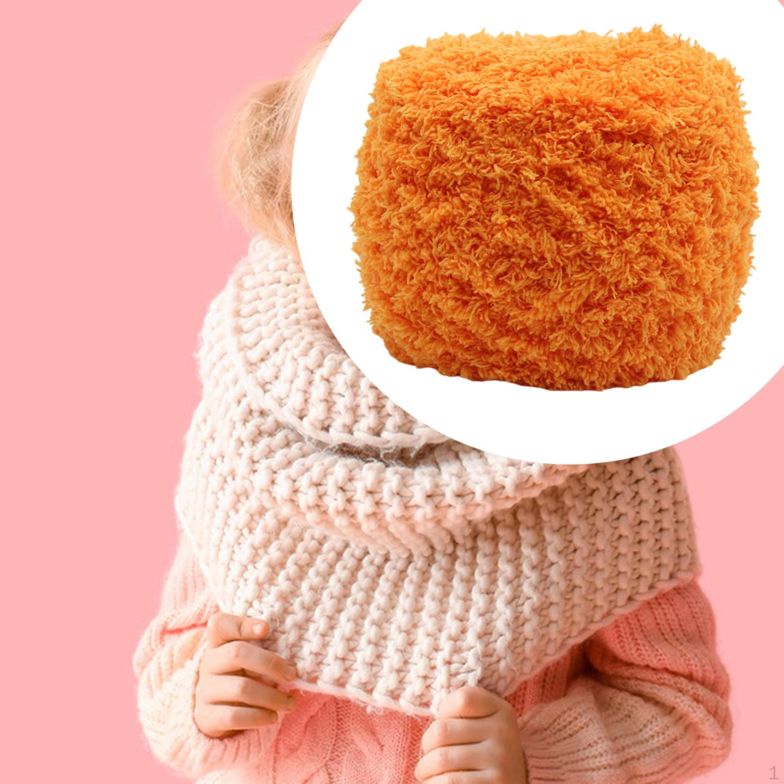 

Пряжа Coral Samt для вязания спицами и крючком, толстая, приятная, теплая пряжа, грубая кукольная оранжевый