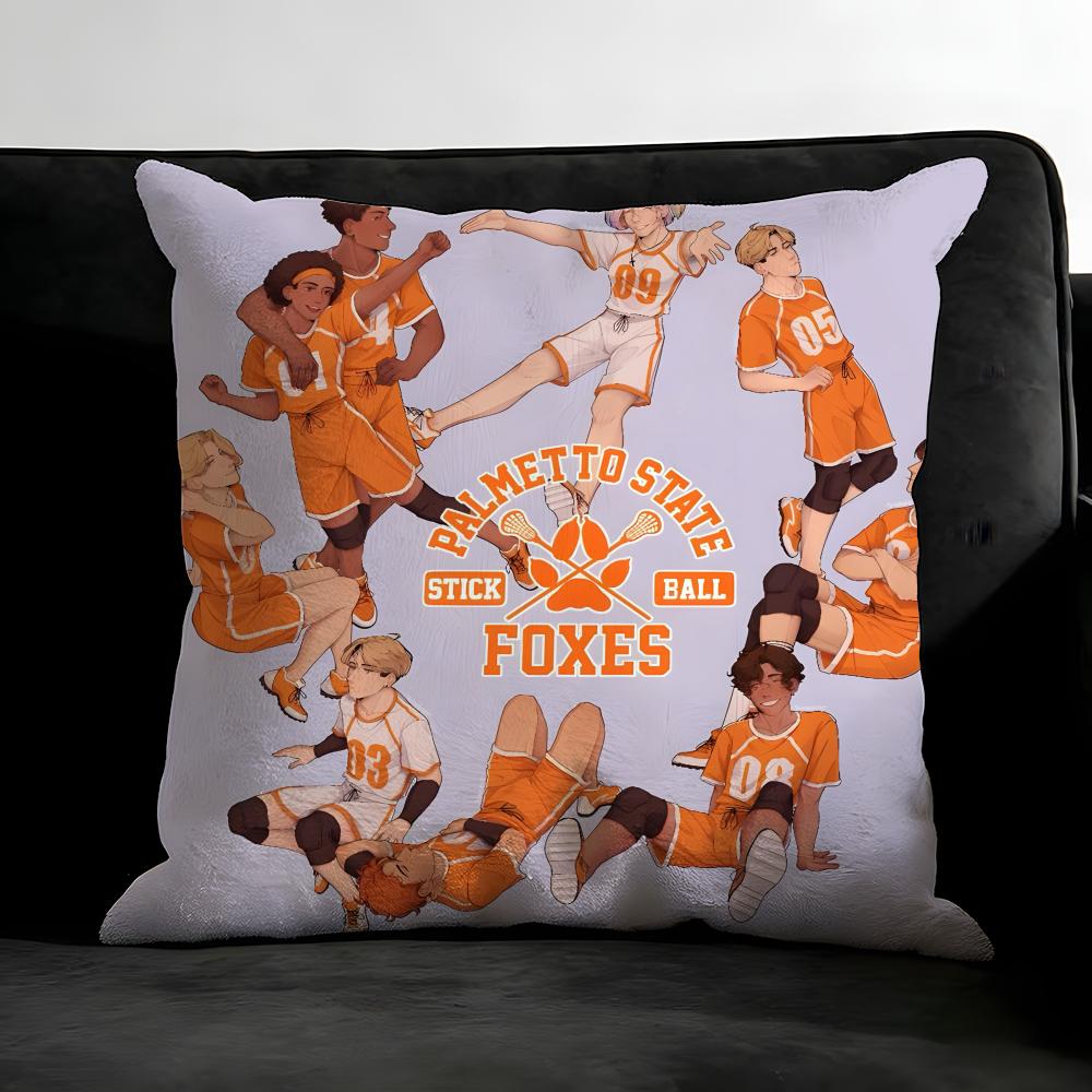 The Foxes-All For The Game Cushion Cover Pillowcase Ultra Soft Skin Friendly Fabric Cloud Like Comfort & Concealed Zipper