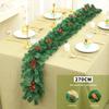 Christmas Vine PVC Garland Window Display Decor for Store Shop Festive Mall Scene Setting Arrangement Props
