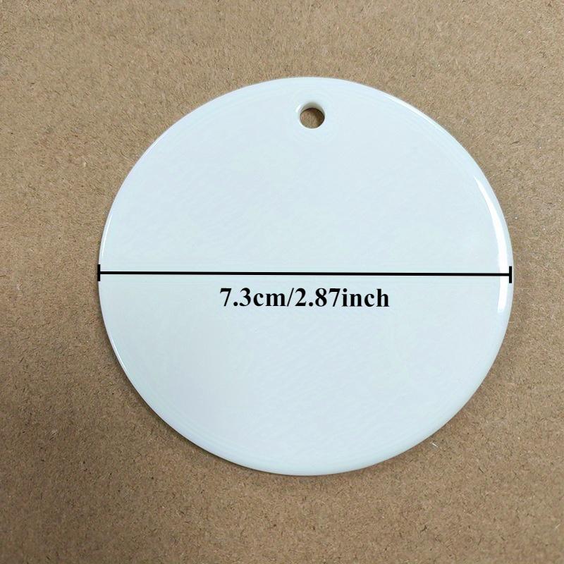1 Piece, 3-inch, Blank Sublimation Ceramic, Craft Frame, Easter, Wedding, Birthday, Anniversary, Graduation Season, Commercial Advertising, Proposal
