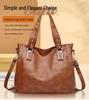 Cross-border Women's Handbag 2025 - Large Capacity Soft Leather Tote and Crossbody Bag