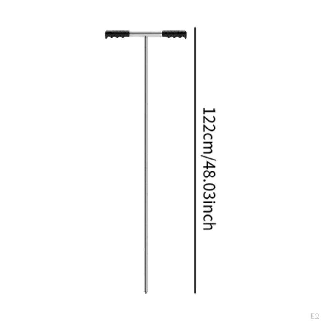Floor Probe, Sewage Tank -tool Comfortable Grip Nonslip Merde Probe Bar with T -Passer for Tile