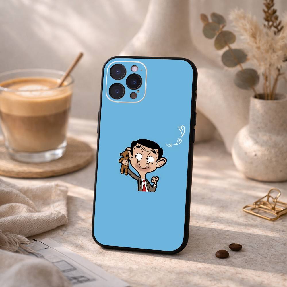 Lustige C-Classic M-Mr B-Bean Handyhülle Für iPhone17 16 15 14 13 12 11 Pro Max Plus,5G Weiche Schwarze Hülle