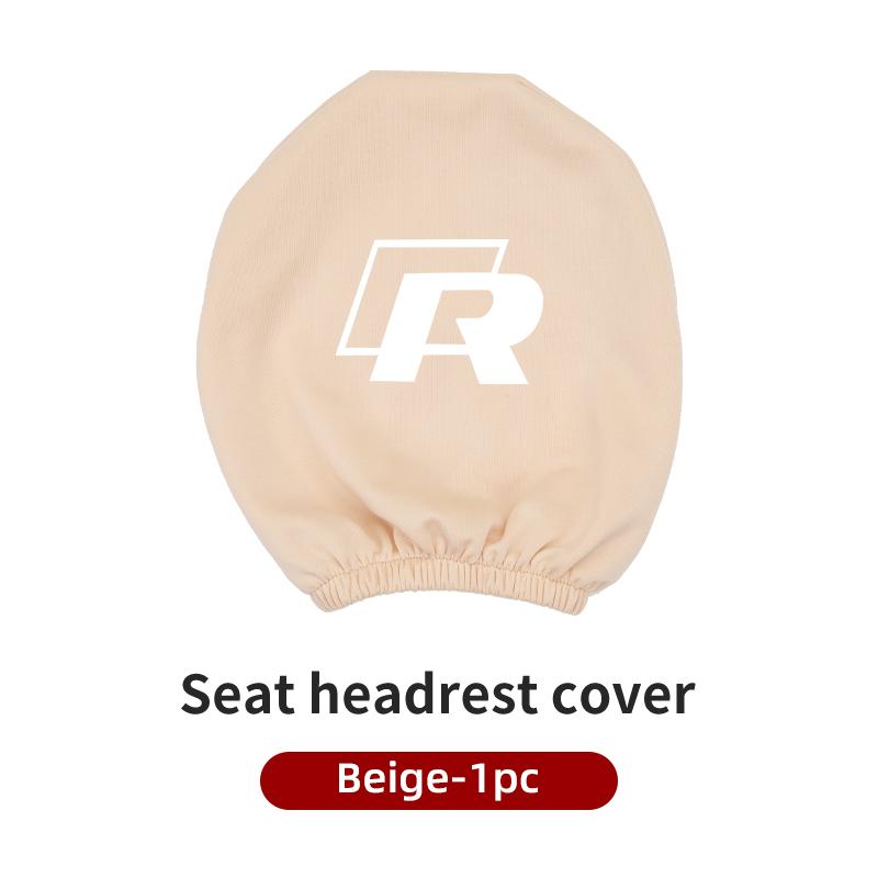 abcd1 Car Seat Headrest Protective Cover Anti-Dirty Pillow Protector For VW Passat Golf Tiguan Polo Scirocco Jetta CC T-ROC Touareg