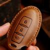 Genuine Leather Auto Key Fob Remote Cover Case Fit For Nissan Quest Elgrand Nv200 Evalia Serena Qashqai Juke X-Trail Note Almera Altima Auto