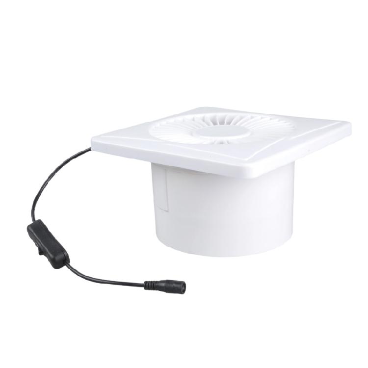 6 Inch Solar Exhaust Fan Brushless Motor Low Noise Design 8W Panel For Outdoor Indoor Ventilation In Sheds Greenhouses