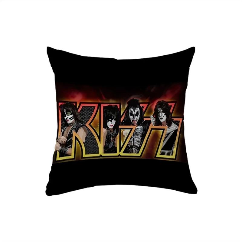 

Cushion Cover 45x45 for Bed Sofa Pillows KISS Rock & Roll All Nite Party Home Decor Pillow Cozy Cases Decorative Band Dakimakura 12x12Inch