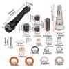 866718A01 Gimbal Steering Arm Shaft Pin Metal Kit Attachment Replace