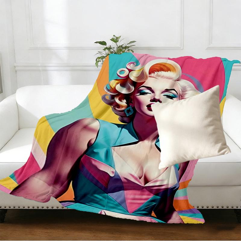 Singer Print Blanket - Soft & Comfortable, for Bedroom, Travel, Sofa, Home Decoration - Birthday Christmas Gift for Friend