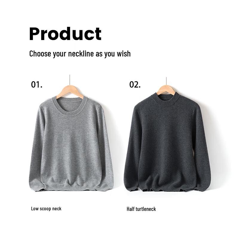 Hengyuanxiang Women's Baby Fleece Pure Cashmere Pullover Sweater