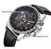 MEGIR Men's Luminous Sports Casual Watch with Decorative Subdials
