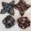 Korean Retro Elegant Cashew Flower Scarf Hair Tie - Durable, Elastic, High-Quality Rubber Band