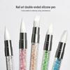 5pcs Multi-functional Silicone Nail Art Pens for Embossing, Painting, Carving, and Smearing.