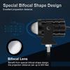 Motorcycle LED Headlight Spotlight Projector Lens Dual Color Super Bright Driving Light Auxiliary Lamp Moto Scooters Accessories
