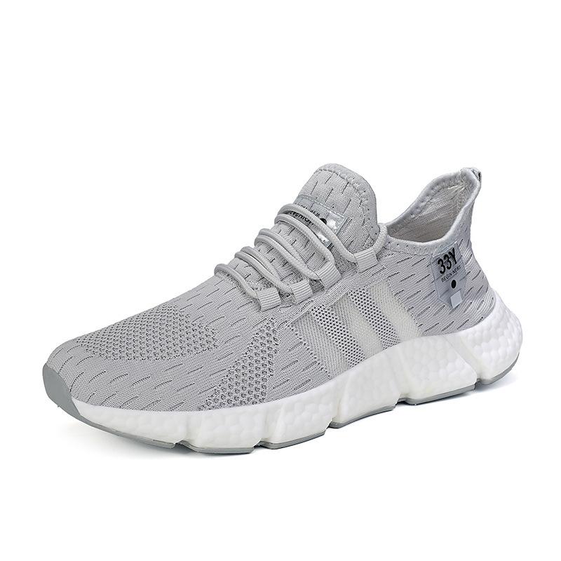 Pantofi de alergare respirabili, elastici înalți, mărime mare, cu talpă popcorn, pantofi sport și de agrement pentru cuplu, pantofi la modă, pantofi lipicioși la rece Jinjiang