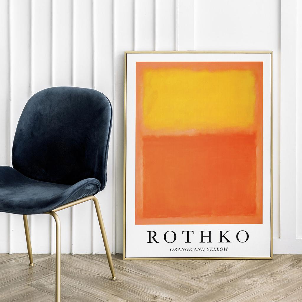 Poster Picture Rothko Orange and Yellow