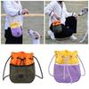 Multiuse Dog Snacks Bag for Training and Walking Drawstring Dog Training Bag with Water Resistant Liners for Outdoor