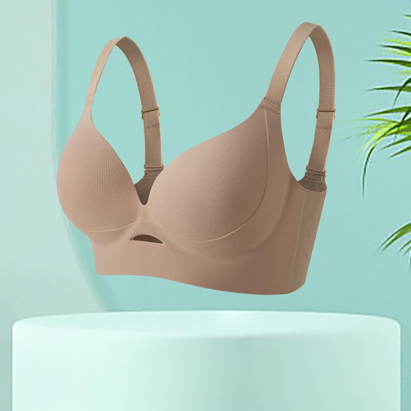 Adjustable Lingerie Women's Large-sized Anti-sagging Bra Seamless Gathering Bra Beautiful Back Retraction Accessory Bra Push Up Bra