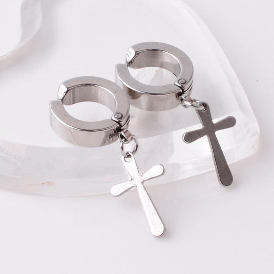 1Pc Unisex Dangle Earring Simple Men Women Antirust for Holiday الشراء بأسعار منخفضة في متجر