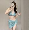 Bikini bikini suit swimsuit women's new sexy hot spring split three-piece set Internet celebrity vacation seaside swimsuit