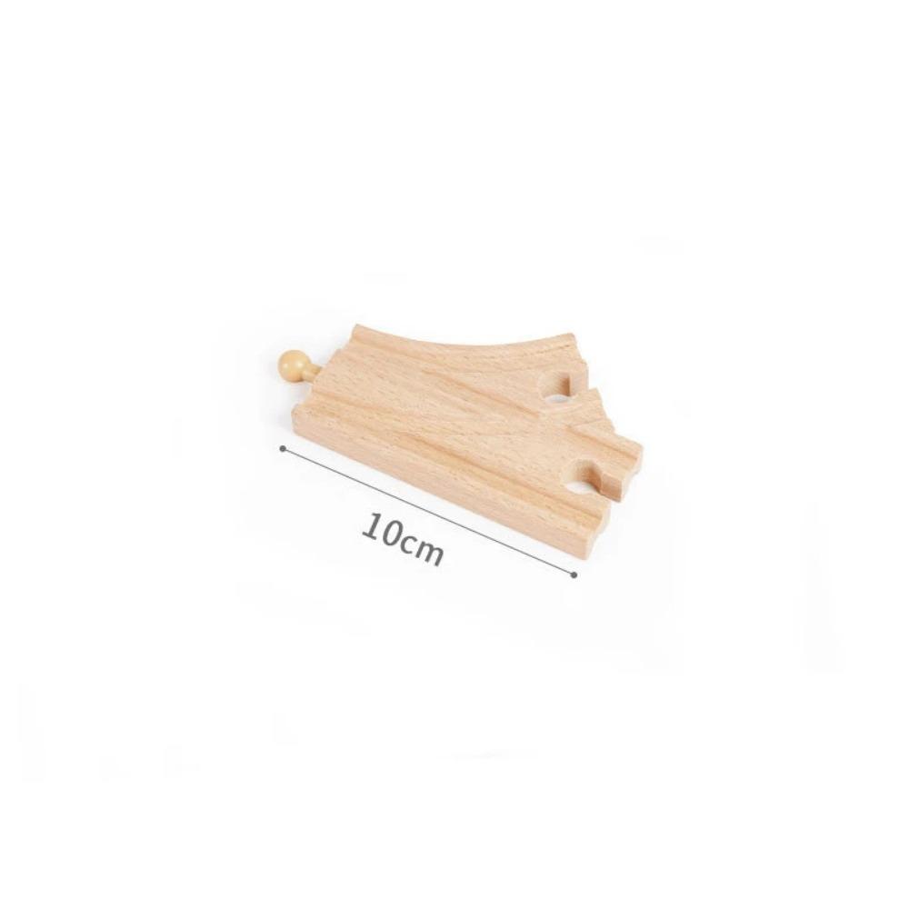 New Wooden Train Track Adapter Rail Building Block Connector Compatible All Brand Wood Railway Wooden Train Track Accessories