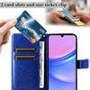 Do Samsung Galaxy A17/A26 5G/A16 5G/A16 4G Etui Portfelowe Skórzane Pokrowiec na Telefon z Nadrukiem Kwiatów i Motyli z Podstawką