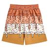 Children's Casual Floral Ice Cream Printed Shorts Drawstring Beach Pants