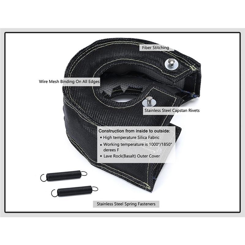 T3 Glass Fiber Turbo Blanket with Spring for T25 T28 GT25 CT26 GT28