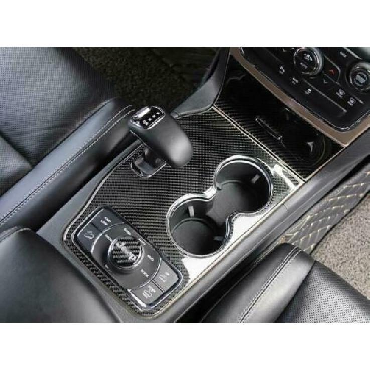 Centralt växelspakspanel Cover Trim För Jeep Grand Cherokee 2014-15 Äkta Kolfiber