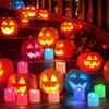 PChero Flameless Candles with Remote Timer & Charging Station, 12 Pack USB Rechargeable RGB LED Tea Lights Colored Color Changing Battery Votive